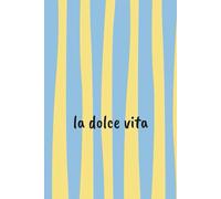La Dolce Vita: Cute Aesthetic Graphic Notebook for Women, Girls, and Teens | 6x9 Lined Journal for Writing, Note Taking, Journaling, Gratitude, School & Work