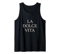 La Dolce Vita - Frase Minimalista en Italiano para una Vida Dulce Camiseta sin Mangas