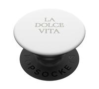 La Dolce Vita - Frase Minimalista en Italiano para una Vida Dulce PopSockets PopGrip Adhesivo