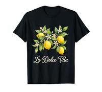 La Dolce Vita Limón Verano Italiano Limoncello Costa Amalfitana Camiseta