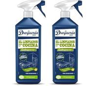 LA DROGUERIA - Limpiador de Cocina Quitagrasas - Pulverizador 750mL - Desengrasante Ecológico con Aceites Esenciales - Elimina Grasa y Malos Olores en Hornos y Encimeras (Paquete de 2)
