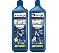 LA DROGUERIA - Limpiahogar Jabón Natural - 1L (1000ml) - Limpiador Multisuperficies Concentrado Ecológico - Desengrasante y Abrillantador sin Residuos (Paquete de 2)