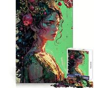 La dualidad de Perséfone ︰ Coronada en la luz de la Granada Rompecabezas para Adolescentes 1000 Piezas Fortalece la Memoria Pasatiempo Tranquilo Borde de Calidad Regalo Festivo (38x52cm)