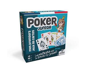 La Ducale Poker Junior - Aprender a Jugar al póquer - Juego de Cartas para niños y familias - 2 a 6 Jugadores - a Partir de 6 años - Fabricado en Francia
