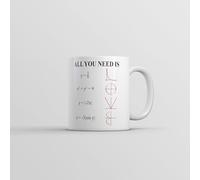 La Ecuación Todo Lo Que Necesitas Es Amor Taza Divertido Taza De Café Único Tazas De Desayuno Para Cappuccino Bebidas Frías Y Calientes Escuela 330Ml
