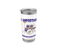 La educación del baterista es importante, pero los tambores son importantes Vaso térmico de acero inoxidable de doble pared