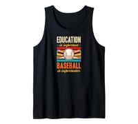 La educación es Importante el béisbol es Importante Camiseta sin Mangas