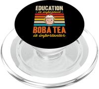 La educación es Importante El té Boba es Importante PopSockets PopGrip para MagSafe
