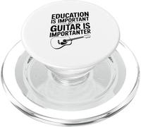 La educación es Importante La Guitarra es Importante Humor PopSockets PopGrip para MagSafe