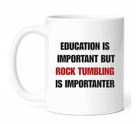 La Educación Es Importante, Pero El Pulido De Rocas Es Aún Más Importante Tazas Cerámica Taza Porcelana Taza De Café 330Ml Para Leche Bebidas Café