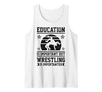 La educación es importante, pero la lucha libre es importante y divertida Camiseta sin Mangas