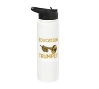 La educación es importante, pero la trompeta es importante Trompeta Stainless Steel Insulated Water Bottle