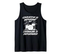 La educación es Importante, Pero Tocar la batería es Importante Camiseta sin Mangas