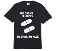 La elección está Oculta, uno Cura uno Mata el Humor Oscuro Comfort Colors Adult Heavyweight T-Shirt