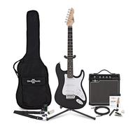 LA Electric Guitar Black 15W Guitar Amp & Ultimate Accessory Pack