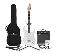 LA Electric Guitar White 15W Guitar Amp & Ultimate Accessory Pack