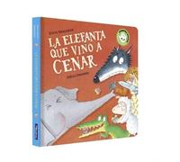 La elefanta que vino a cenar (La ovejita que vino a cenar. Libro de cartón) (Pequeñas manitas)
