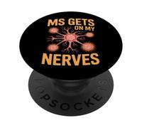 La EM se Pone en mis Nervios Conciencia Médica Divertido Diciendo PopSockets PopGrip Adhesivo