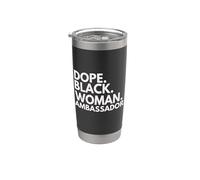 La embajadora de la mujer negra empoderó el mes de la historia negra Vaso térmico de acero inoxidable de doble pared