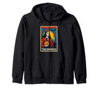 La Emperatriz Tarot Tarjeta gótica Halloween Grim Reaper Oculto Sudadera con Capucha