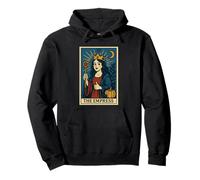 La Emperatriz Tarot Tarjeta gótica Halloween Grim Reaper Oculto Sudadera con Capucha