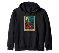 La Emperatriz Tarot Tarjeta gótica Halloween Grim Reaper Oculto Sudadera con Capucha