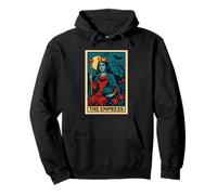 La Emperatriz Tarot Tarjeta gótica Halloween Grim Reaper Oculto Sudadera con Capucha