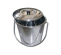 La empresa Gima 26576 Papelera acero inoxidable, con tapa, 12 L, Confezi