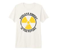 La energía Nuclear es el símbolo de la Ronda de Advertencia de radiación del Futuro Camiseta Premium