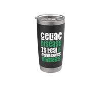 La enfermedad celíaca es real: la concienciación cuenta Vaso térmico de acero inoxidable de doble pared
