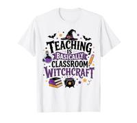 La enseñanza de Brujas para Maestra de Halloween es brujería en el Aula Camiseta