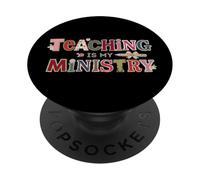 La enseñanza es mi Ministerio Scrapbooking Rescate Nota PopSockets PopGrip Adhesivo