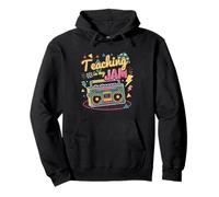 La enseñanza es mi profesor retro Groovy Groovy de regreso a la escuela Sudadera con Capucha