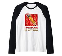 La enseñanza está en mi ADN Pasión Educador de niños Maestro Adulto Camiseta Manga Raglan