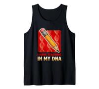 La enseñanza está en mi ADN Pasión Educador de niños Maestro Adulto Camiseta sin Mangas