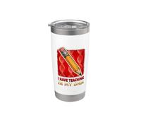 La enseñanza está en mi ADN Pasión Educador de niños Maestro adulto Vaso térmico de acero inoxidable de doble pared