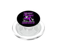 La Epilepsia no Viene con la Conciencia Manual gráfica púrpura PopSockets PopGrip para MagSafe