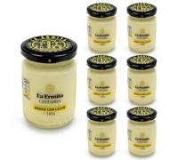 LA ERMITA Arroz con Leche, Postre Lácteo Tradicional en Tarro de Cristal, con Canela y Limón, Sin Gluten, 145 g (Pack 6 unidades)