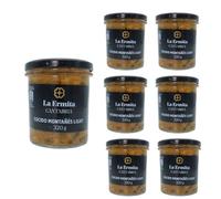 LA ERMITA Cocido Montañés Light, Receta Tradicional Cántabra con Alubias, Berza y Compango, Sin Gluten ni Alérgenos, Tarro de Vidrio 320 g (Pack 6 unidades)