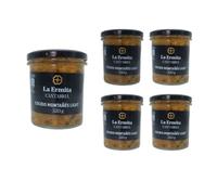 LA ERMITA Cocido Montañés, Receta Tradicional Cántabra con Alubias, Berza y Compango, Sin Gluten ni Alérgenos, Tarro de Vidrio 320 g (320 g (Pack de 4), Light)