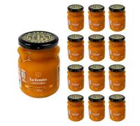 LA ERMITA Mermefruta de Mango, Dulce Intenso de Mango Natural, Sin Conservantes ni Colorantes, Ideal para Postres, Yogur y Tostadas, Tarro de vidrio, 275 g (Pack de 12 unidades)