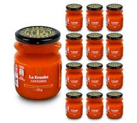 LA ERMITA MermeFruta de Zanahoria, Compota Dulce con 65% Verdura, Toque de Limón, Sin Gluten ni Conservantes, Tarro de Vidrio 275 g (Pack 12 unidades)