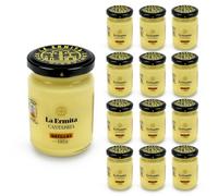 LA ERMITA Natillas, Postre Lácteo Cremoso con Yema de Huevo, Canela y Limón, Sabor Tradicional Artesano, Sin Gluten, 145 g (Pack 12 unidades)
