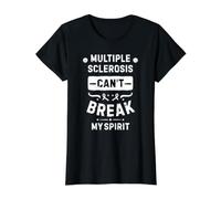 La Esclerosis múltiple no Puede Romper mi espíritu Camiseta gráfica económica, Mujer, Negro, XL