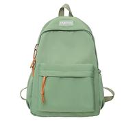 La escuela comienza temporada mujeres niñas estudiante cremallera mochila de viaje de nylon mochila de viaje de alta capacidad mochilas adolescentes, verde, Talla única