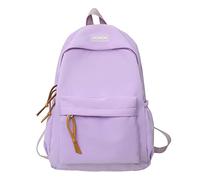 La escuela comienza temporada mujeres niñas estudiantes cremallera mochila de viaje de nylon mochila de viaje de alta capacidad mochilas adolescentes, morado, Einheitsgröße, Mochilas daypack