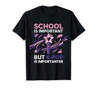 La Escuela es Importante, Pero el K-Pop es Importante, diseño Divertido Camiseta