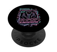 La Escuela es Importante, Pero el K-Pop es Importante, diseño Divertido PopSockets PopGrip Adhesivo