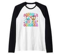 La escuela está fuera de vacaciones de verano Camiseta Manga Raglan