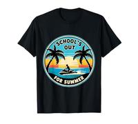 La escuela está fuera para el verano maestro estudiante Vintage Jet Skis Fun Camiseta
